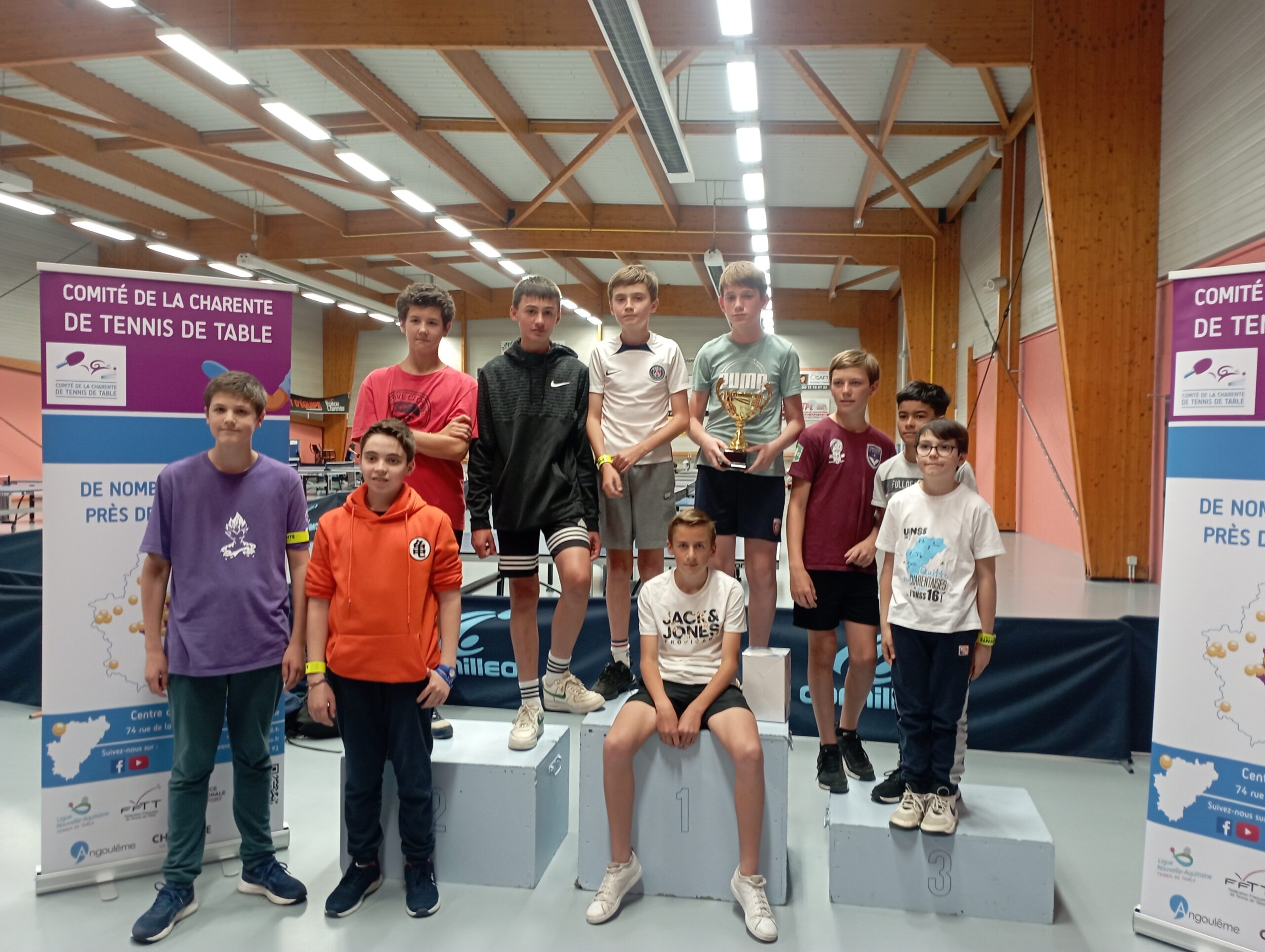 Le collège de Chalais remporte le tournoi des collèges en Tennis de Table !